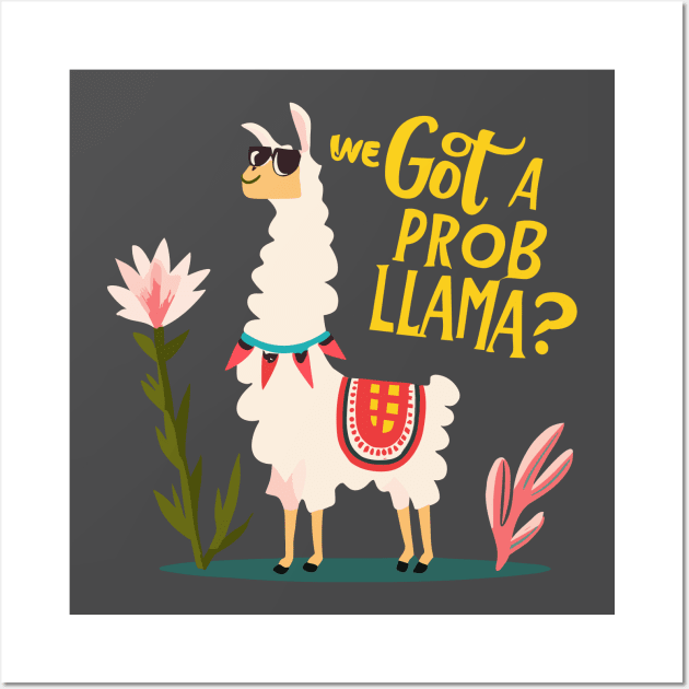National Llama Day – December Wall Art by irfankokabi